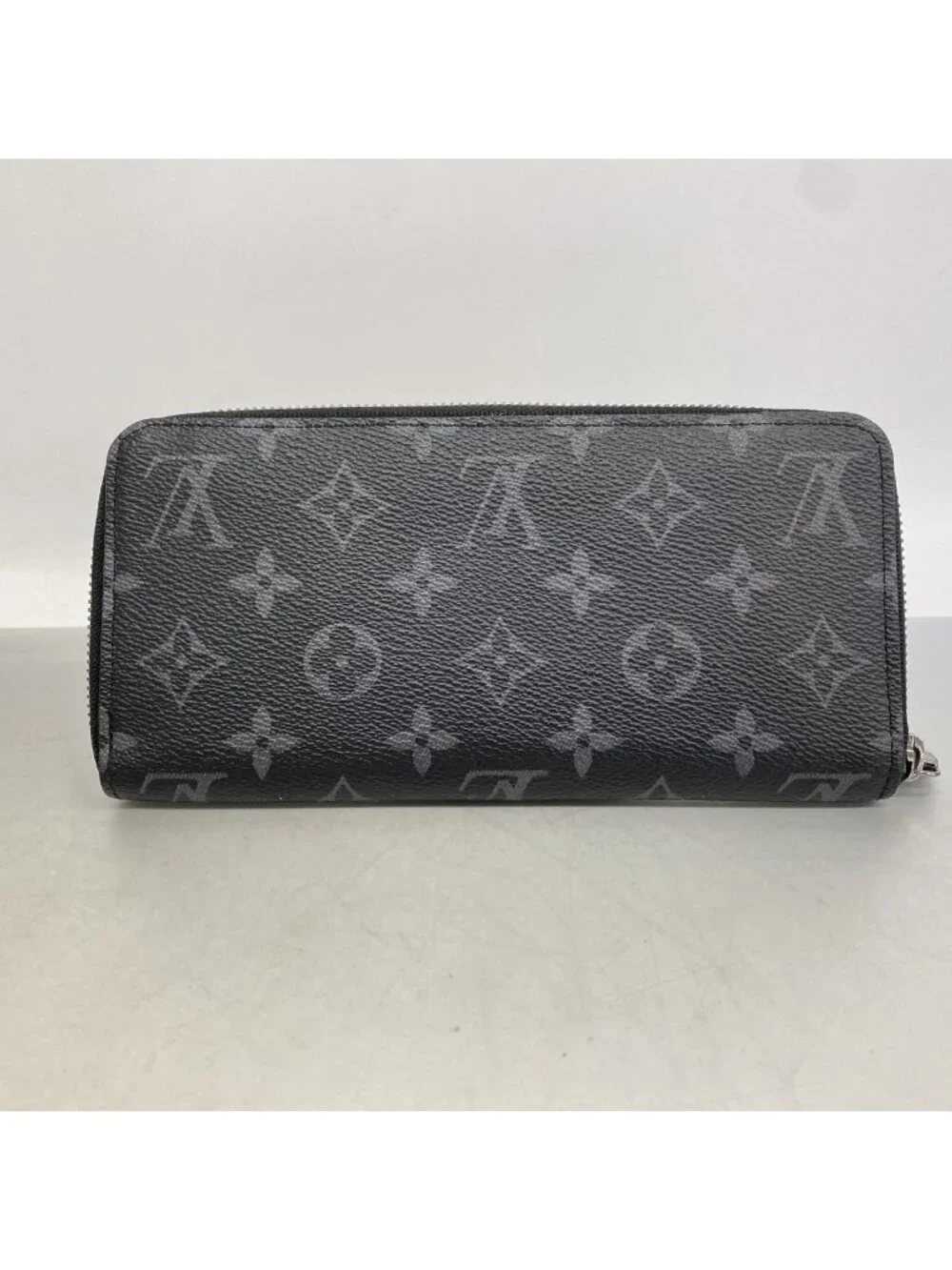 Louis Vuitton Wallet Monogram Eclipse Zippy Horizontal Black